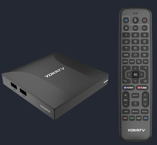 Boîtier TV Android YOKATV IPx3 4K UHD avec streaming