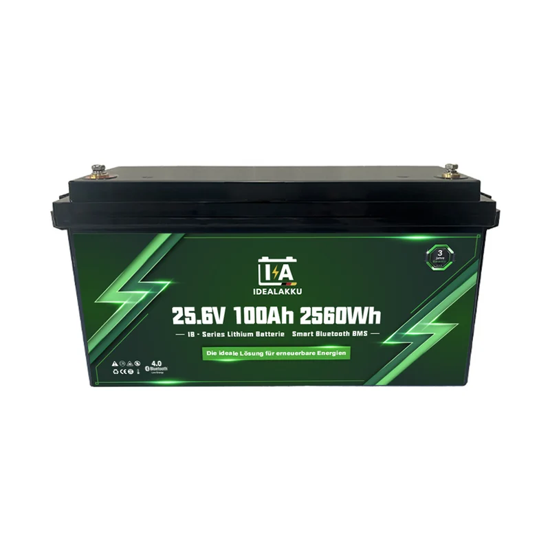 Batterie LiFePO4 IDEALAKKU IB-24-100 25.6V 100Ah Bluetooth