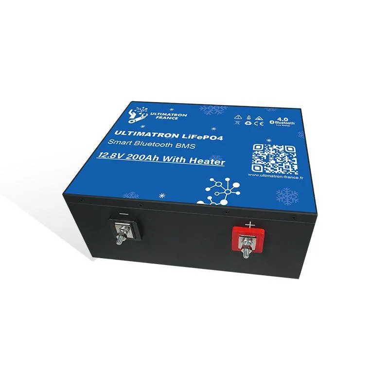 Batterie LiFePO4 12V 200Ah LFP Ultimatron chauffage Bluetooth