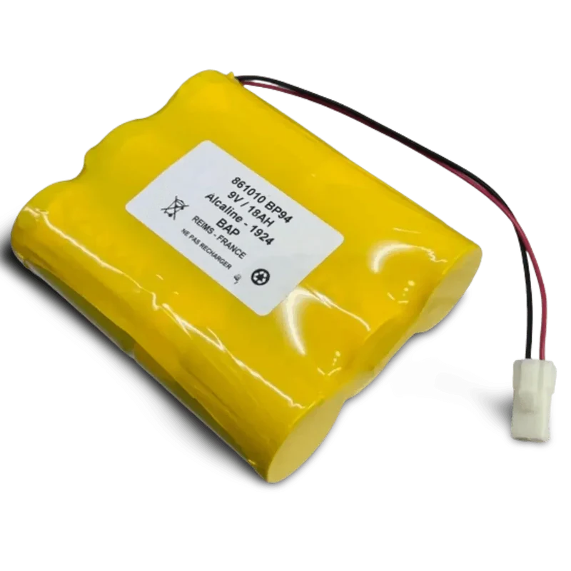 Pile Alcaline 9V 18Ah 861010 – Compatible Alarme Silentron
