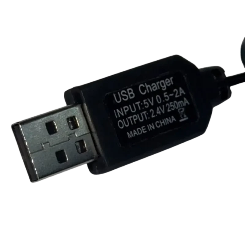 Chargeur USB 2.4V 250mA pour jouets radiocommandés, 2PINS