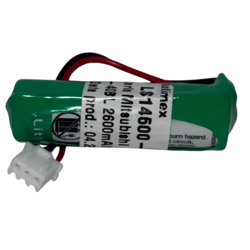 Pile PLC lithium LS14500-MF 3.6V 2600mAh – Compatible Mitsubishi F1, F2, FX, FX2N