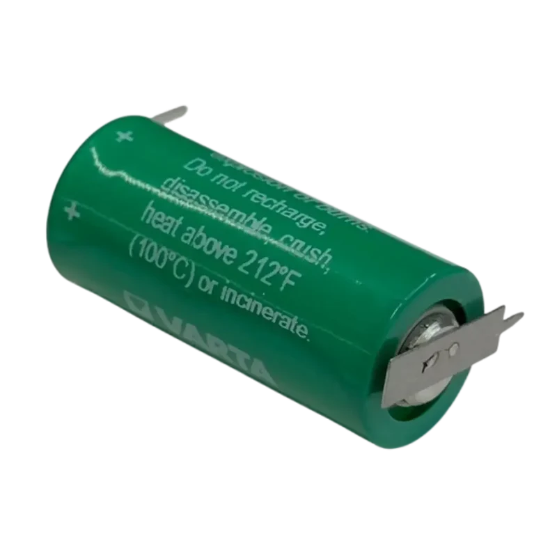 Pile Lithium Varta 3V CR 2/3AA avec languettes à souder sur C.I