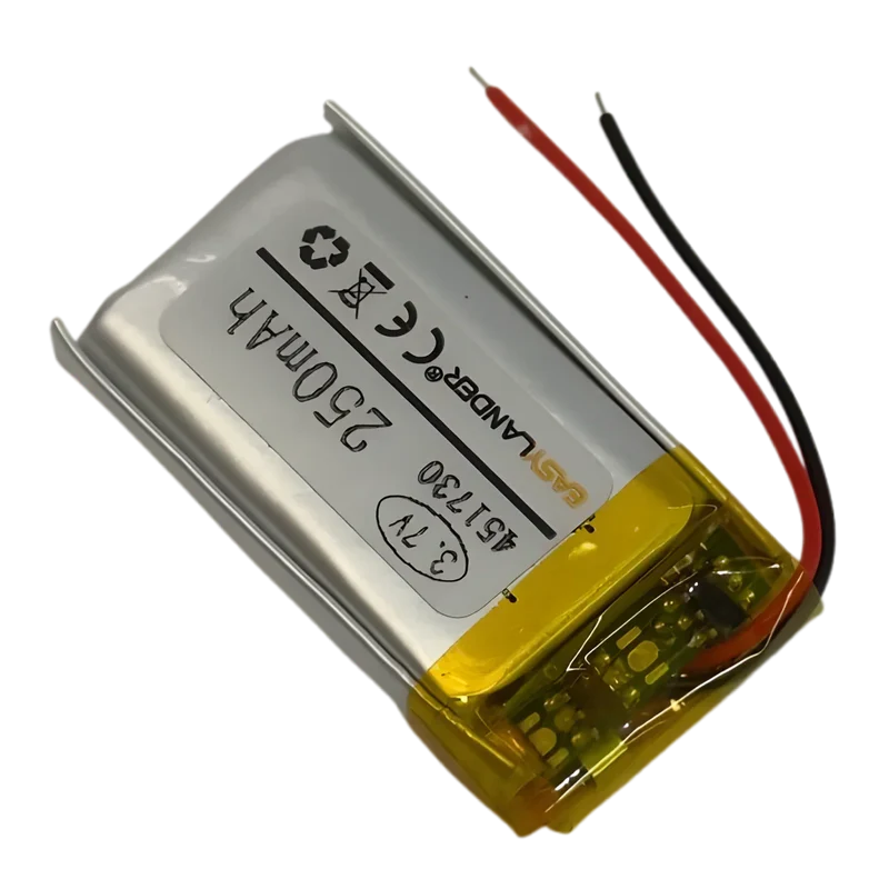Batterie LiPo 451730 3,7 V 250 mAh avec protection PCB
