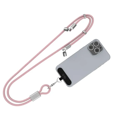 Câble tour de cou USB-C vers USB-C 60W – 2-en-1 Rose