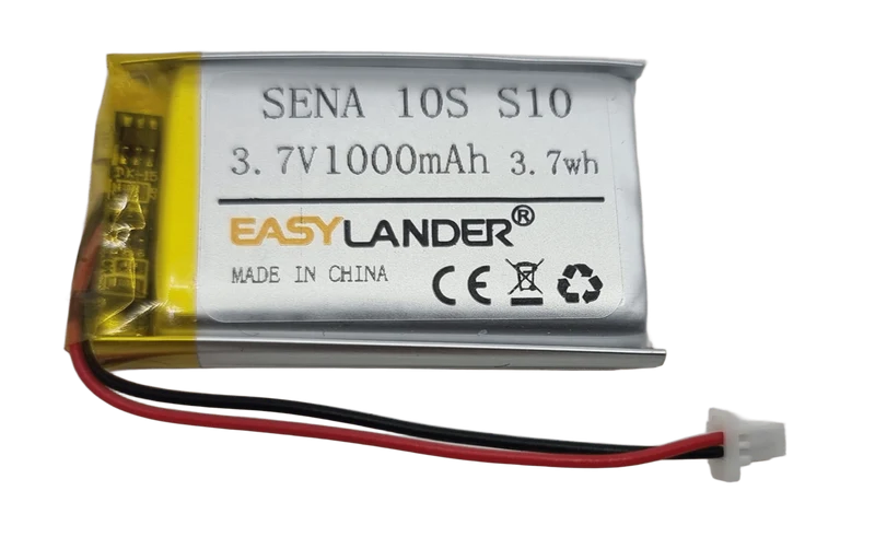 Batterie YP802542P LiPo 1000mAh pour casque Sena 2 fils