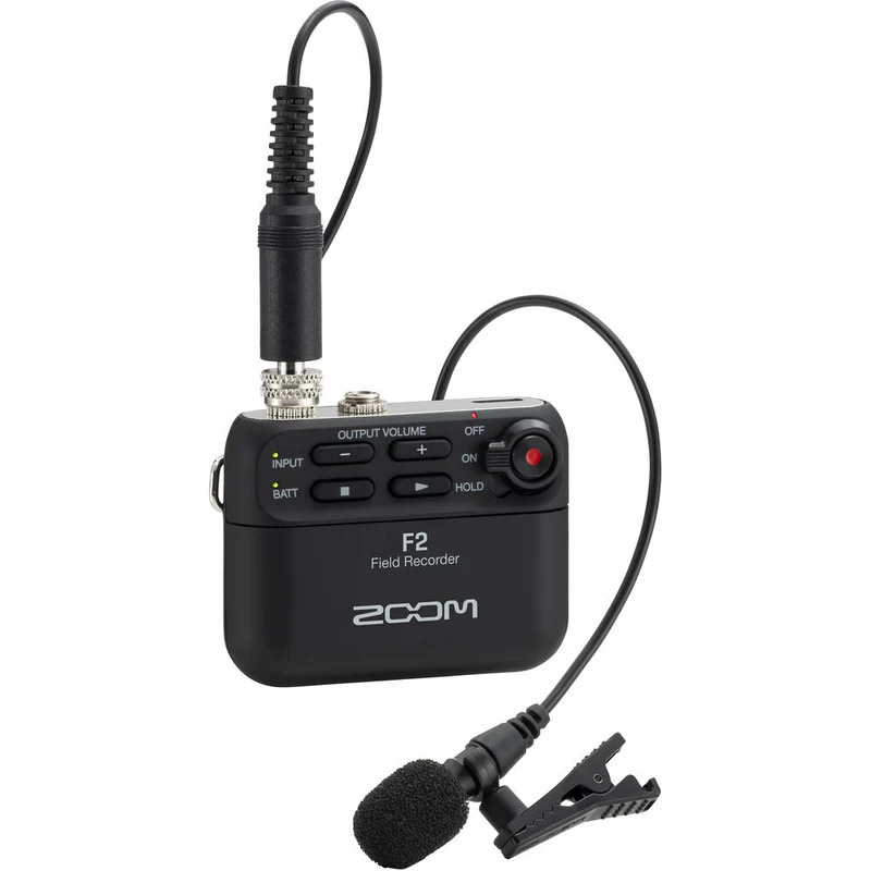 Enregistreur de Terrain F2 avec Microphone Lavalier