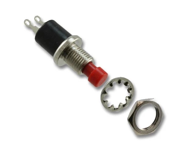 SPST PUSH BUTTON 3 AMP / 125V MOMENTARY SWITCH w/WIRE LEADS