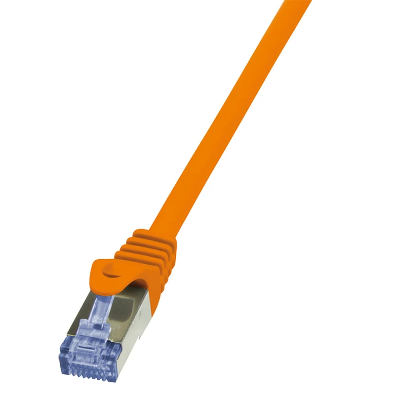 LogiLink Câble Réseau Cat.6A S/FTP 10G, 0,5 m, Orange