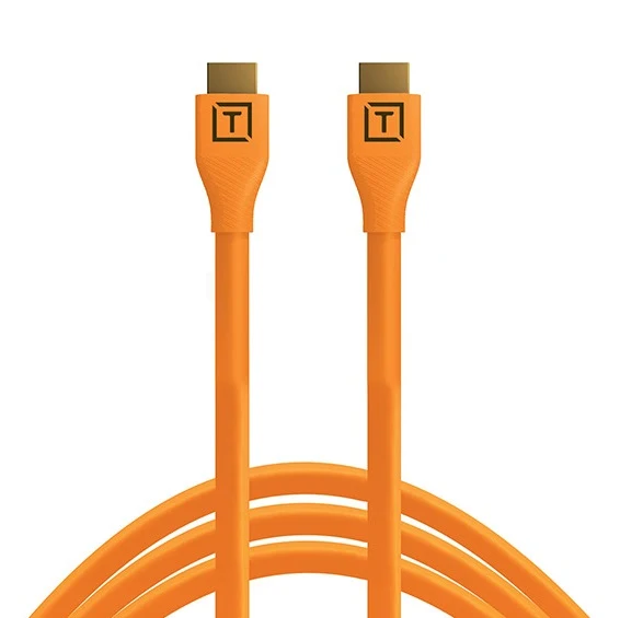 Câble TetherPro HDMI à HDMI 2.0 (15pi/4.6m, Orange)