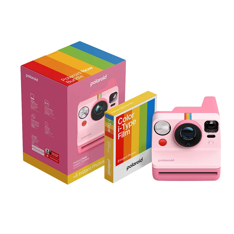 Polaroid Now Appareil i-Type Génération 3 avec film couleur 8 poses (Rose)