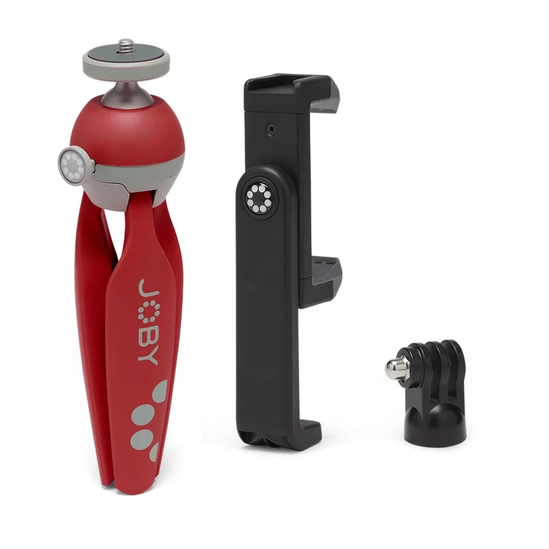 Mini Trépied HandyPod 2 avec support Téléphone GripTight 360 (Rouge)