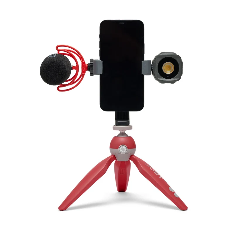 Mini Trépied HandyPod 2 avec support Téléphone GripTight 360 (Rouge)