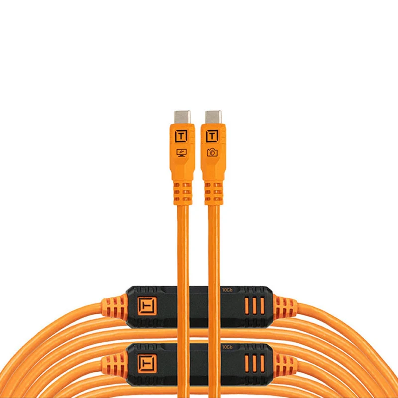 Câble Optima TetherPro 10G USB-C Droit à Droit Orange 31pi