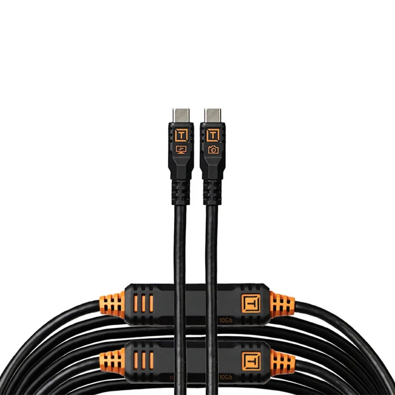 Câble Optima TetherPro 10G USB-C Droit à Droit Noir 31pi