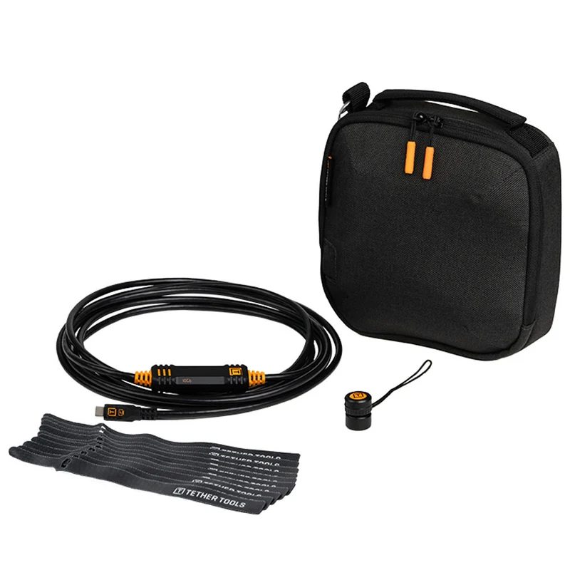 Ensemble de Départ Optima Droit à Droit avec Support TetherGuard/Sac TechManager/Attaches de câble 15pi Noir