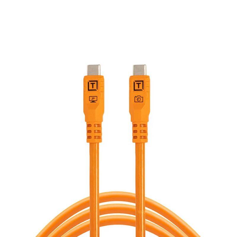 Câble Optima TetherPro 10G USB-C Droit à Droit Orange 6pi
