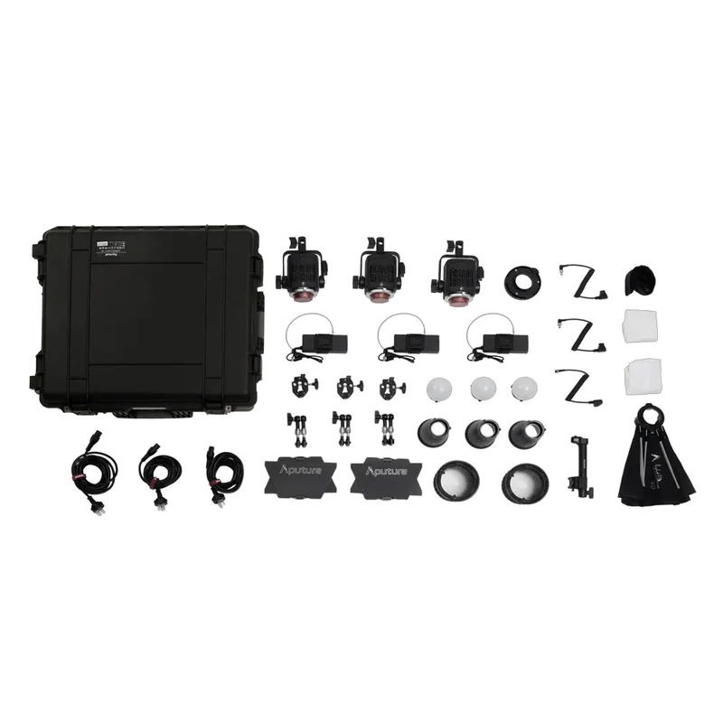 Ensemble 3 Lumières STORM 80c avec accessories