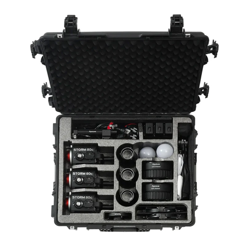 Ensemble 3 Lumières STORM 80c avec accessories