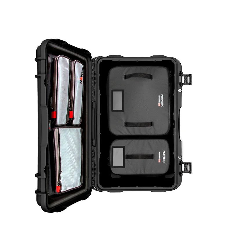 Valise Rigide Nanuk 938 avec Organisateur de couvercle et Cubik 17M/17S (Noir)
