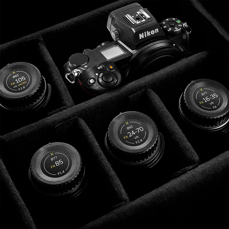 Indicateurs d'objectifs avant/arrière Nikon F