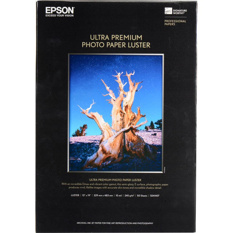 Papier Photo Ultra Haute Qualité Lustré 13x19po (50 Feuilles)