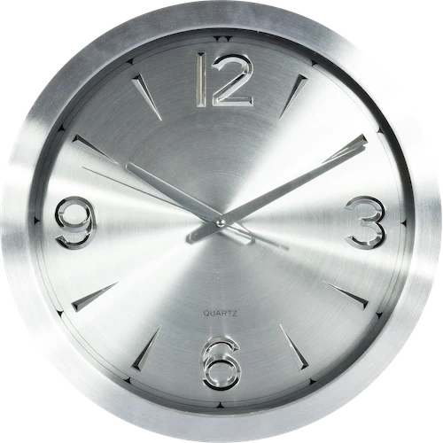 Technoline Vogue quartz wall clock Ø 40 cm silver