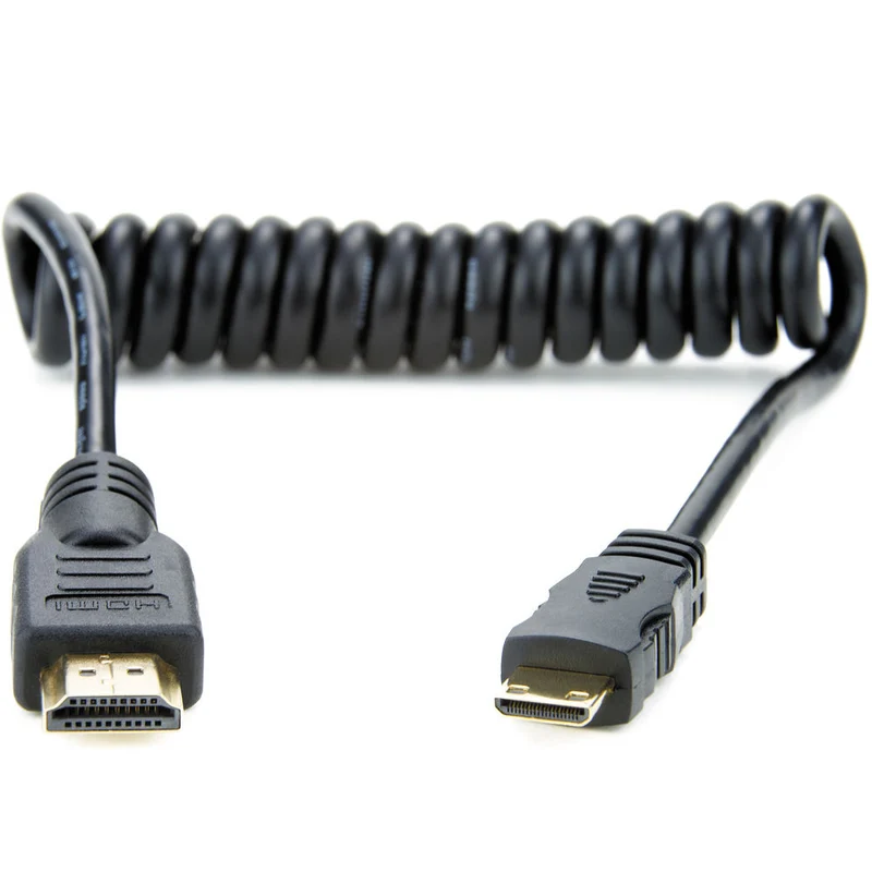 Câble en spirale Mini HDMI vers HDMI (30cm)