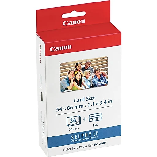 Ensemble Encre et Papier KC-36IP (Format Carte, 2.1x3.4po, 36 Feuilles)