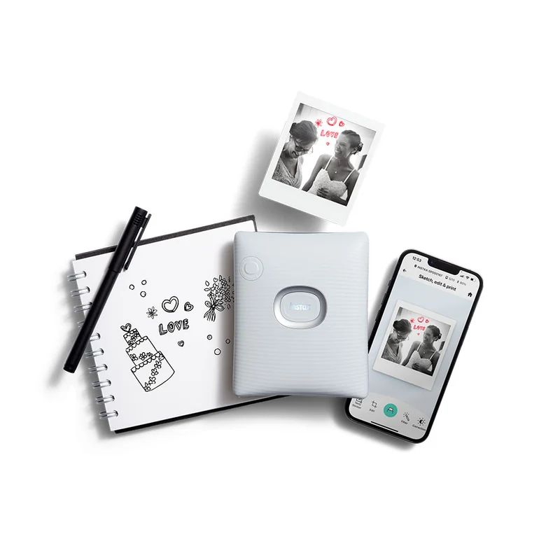 Imprimante Instax Square Link (Blanc Frêne)