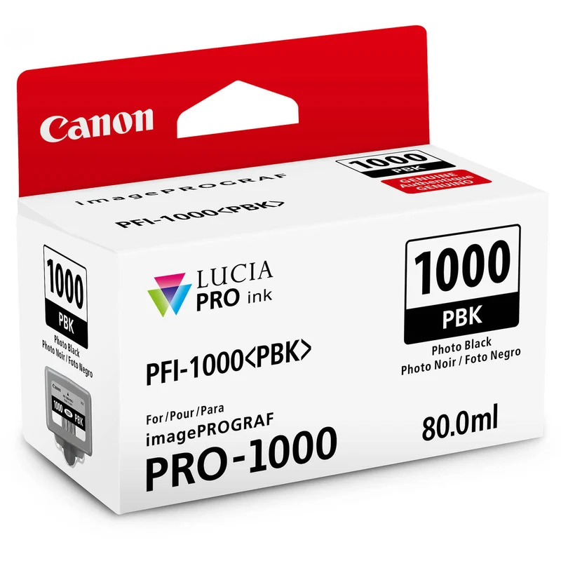 Cartouche d'encre PFI-1000 Photo Noir (80ml)