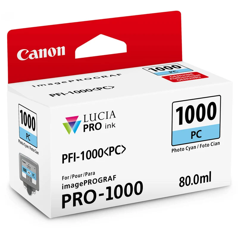Cartouche d'encre PFI-1000 Photo Cyan (80ml)