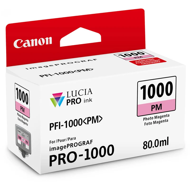 Cartouche d'encre PFI-1000 Photo Magenta (80ml)