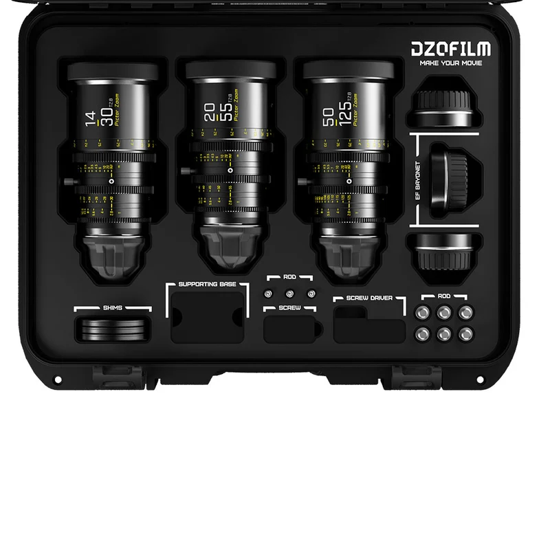 Ensemble Pictor 14-30mm/20-55mm/50-125mm T2.8 PL/EF (Noir)