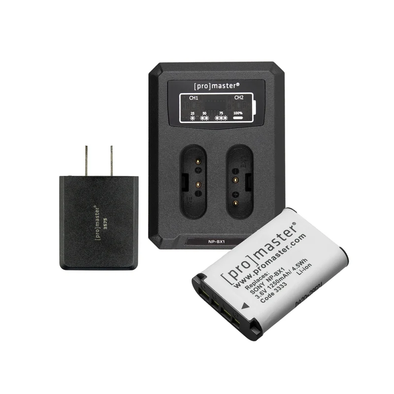 Pile et chargeur double Sony NP-BX1