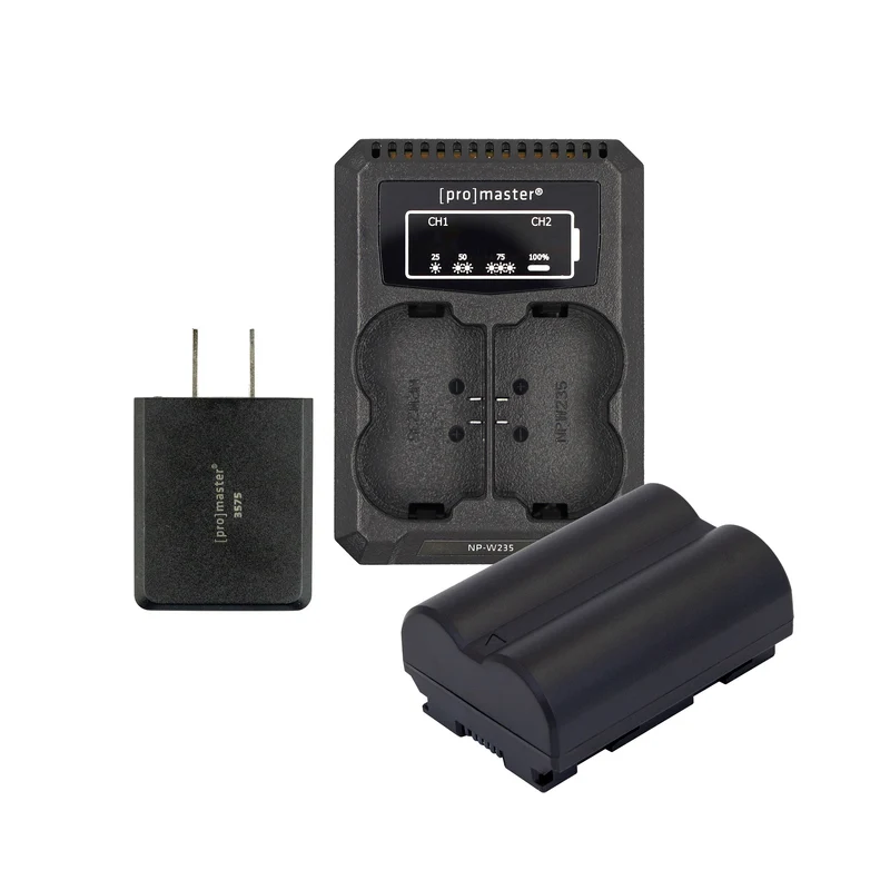 Pile et chargeur double Fuji NP-W235