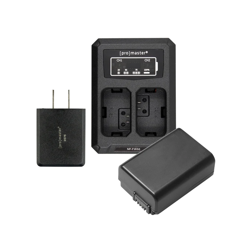 Pile et chargeur double Sony NP-FW50