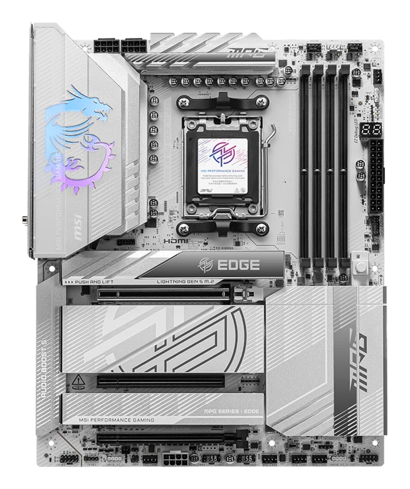 MSI MPG X870E EDGE TI WIFI Carte Mère AMD X870E Socket AM5 ATX