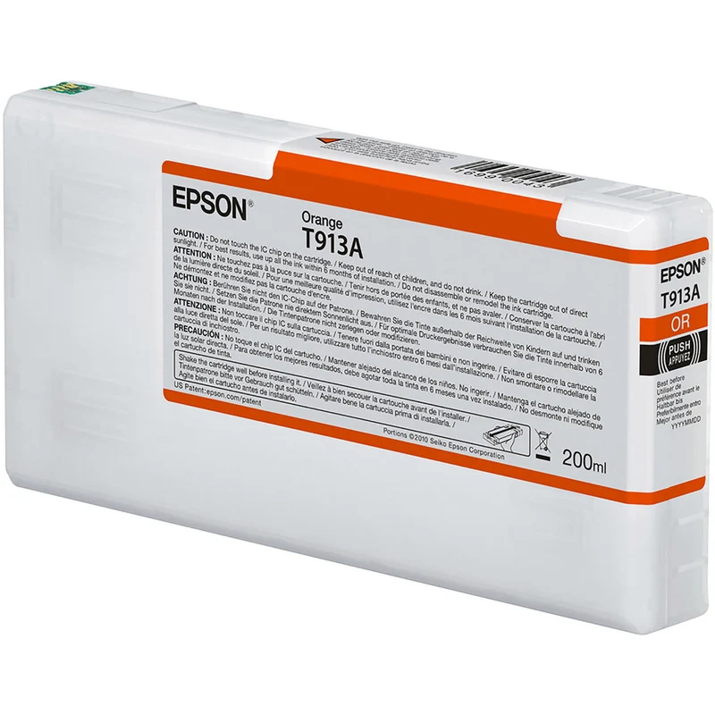 Cartouche d’Encre UltraChrome HDX T913 Orange (200 ml)