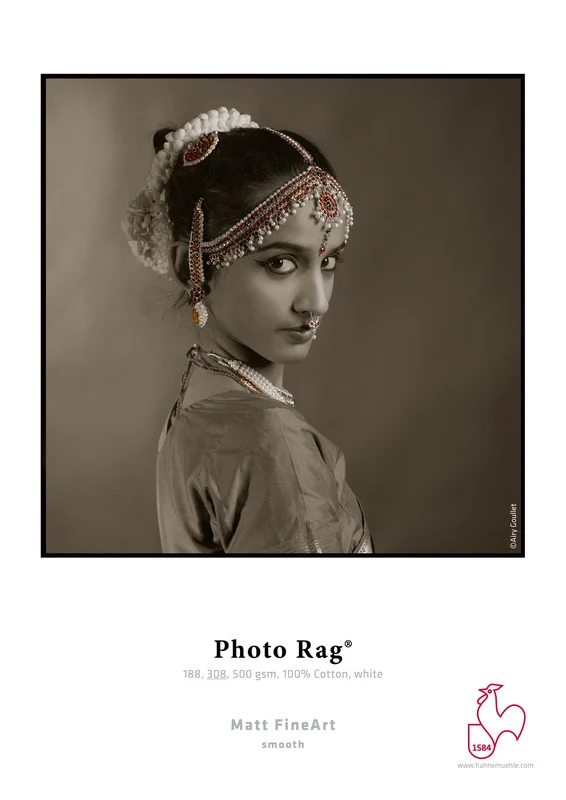 Papier Photo Rag Bords Frangés 17x22po (25 Feuilles)