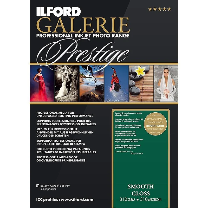 Papier Prestige Smooth Gloss 4x6po (100 Feuilles)