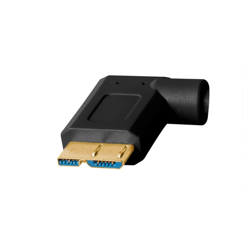 Câble TetherPro USB 3.0 à Micro-B à Angle Droit 15pi (Noir)