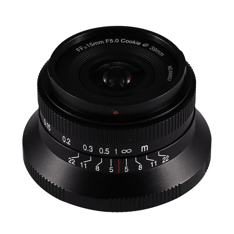 15mm f/5 Cookie FF pour Monture L (Noir)