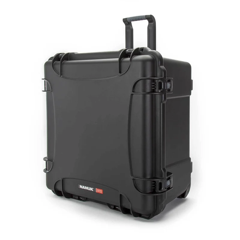 Valise Rigide à Roulettes Nanuk 970 avec Mousse (Noir)