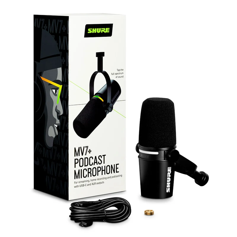 Microphone XLR/USB MV7+ (Noir)