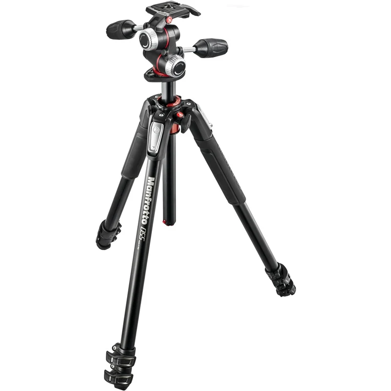 Trépied en Aluminium MT055XPRO3 avec Colonne Horizontale et Tête MHXPRO-3W