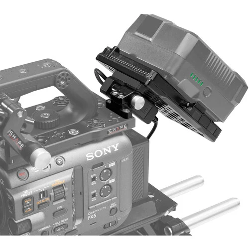 Plaque de pile pivotante monture V (V-Mount) pour FX6