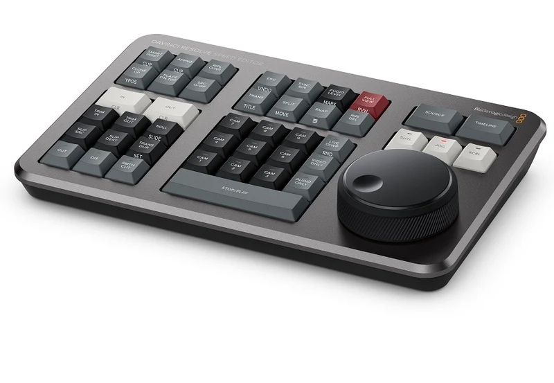 Clavier de montage DaVinci Resolve Speed Editor avec clé d'activation DaVinci Resolve Studio