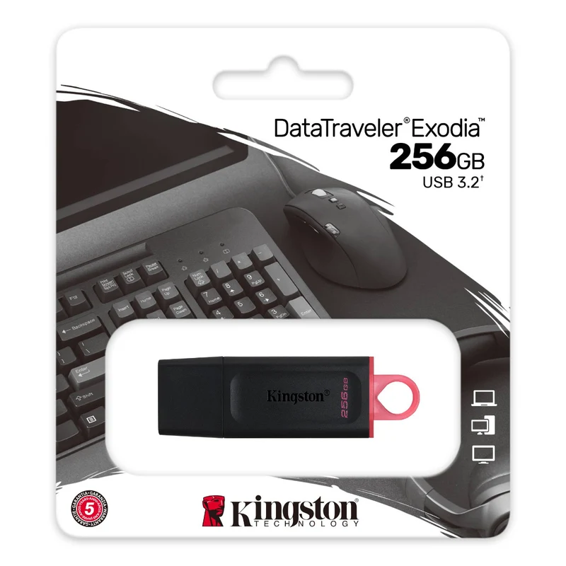 Clé USB DataTraveler Exodia USB 3.2 Gen 1 (256GB)