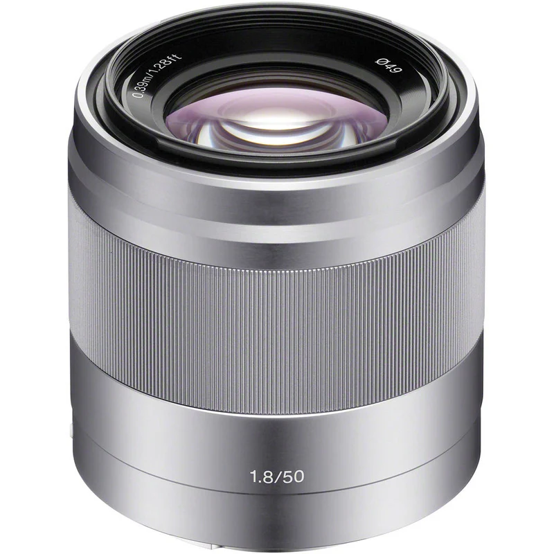 E 50mm f/1.8 OSS (Argent)